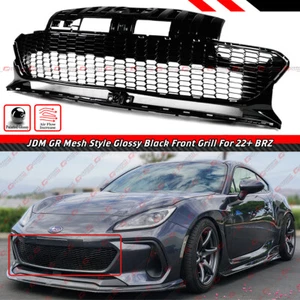 FOR 22-25 SUBARU BRZ ZD8 JDM GR MESH STYLE GLOSS BLACK FRONT BUMPER GRILLE GRILL - Picture 1 of 6