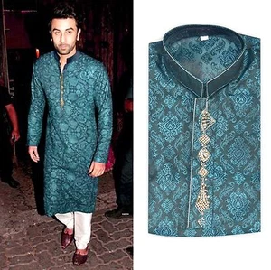 New Fashion Men Pakistan Indian Kurta Shalwar Fancy Eid Wedding Party - Picture 1 of 3