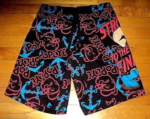 POPEYE Strong To The Finish NEW Authentic Cartoon Image Board Shorts Size 30 - Bild 1 von 3