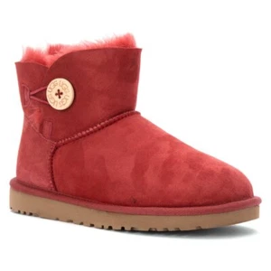 Ugg Mini Bailey Button Boots Redwood New - Bild 1 von 6