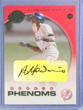 2001 Donruss Class Of Rookie Phenoms Alfonso Soriano Autograph Auto #D093/625