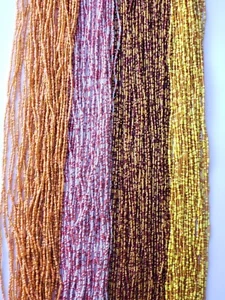 Perline in vita cravatta più piccola sulla vita africana perline catena pancia 28"-50" - Foto 1 di 12