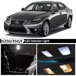 17x White Interior LED Light Package for 2014-2015 Lexus IS250 IS350 IS F - Bild 1 von 11