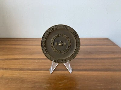 Medalla/placa BRONCE AUTÓDROMO DO ESTORIL evento de apertura 1972 Foto 1 de 4