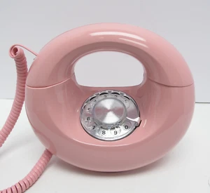 Teléfono de escritorio giratorio Pink Western Electric Sculptura - Restauración completa - Imagen 1 de 1