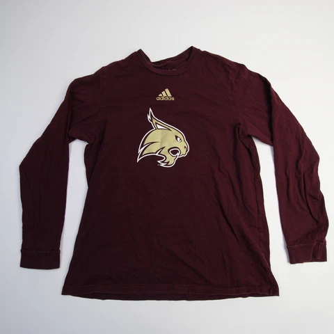 Texas State Bobcats adidas Amplifier Long Sleeve Shirt Men's Maroon Used Cover