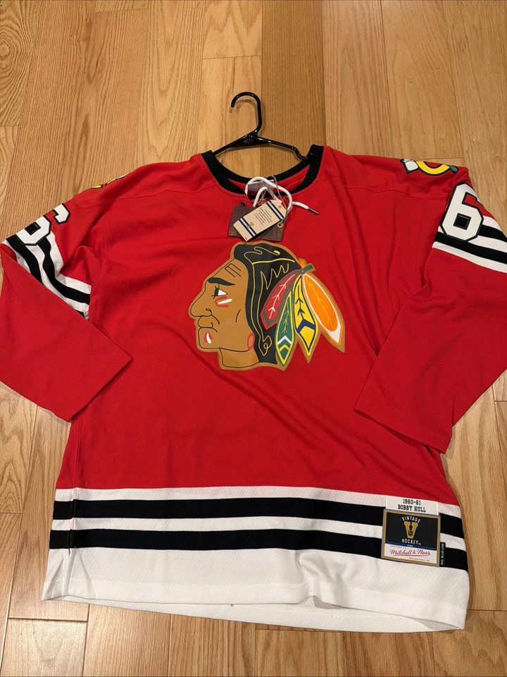 Camiseta deportiva Mitchell Ness NHL Bobby Hull Chicago Blackhawks azul Power Play Play XL Foto 1 de 4