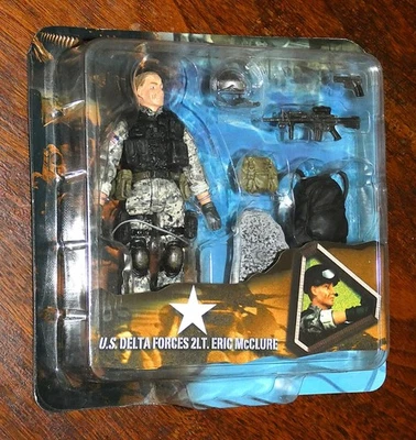 Unimax Bravo Team US Delta Forces 2LT. Eric McClure 1/18 Action Figure New READ - Image 1 of 3