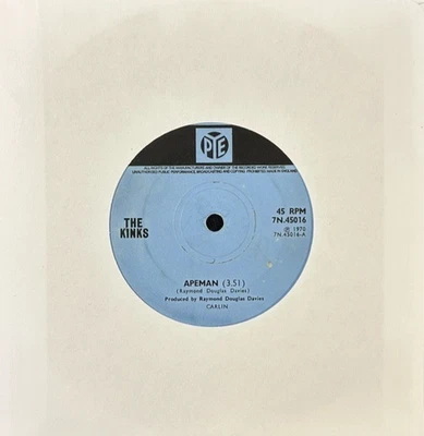 THE KINKS 'APEMAN' 7'' SINGLE PYE RECORDS 7N.45016 1970 UK FIRST PRESS - Image 1 of 4