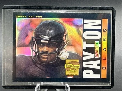 2001 Topps Chrome Walter Payton Reprint Refractor 1985 - Image 1 of 2