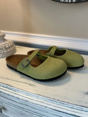 Birkenstock Maria Birko-Flor Clogs Women’s EU 35 US 4 Narrow Fit Green NWOB OB - Image 1 of 4
