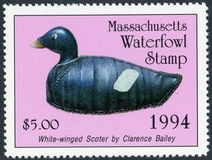 1994 MASSACHUSETTS WATERFOWL STAMP MINT NH !! B78 - Picture 1 of 2