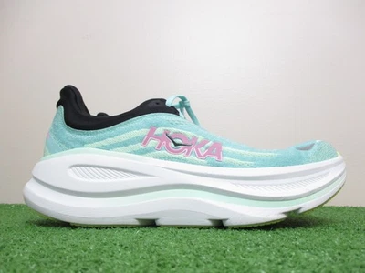 Tenis para correr Hoka Bondi 9 para mujer talla 10,5 ancho D azul chispa como nuevos fluorita Foto 1 de 4