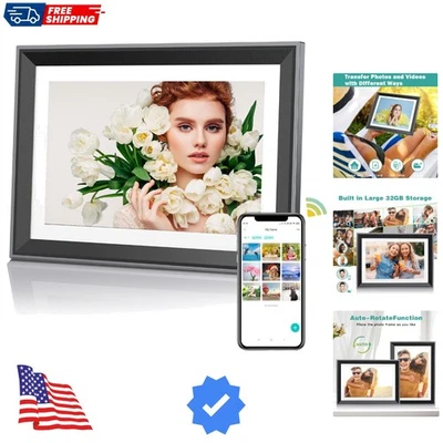 16GB WiFi Touchscreen Digital Picture Frame - Effortless Photo Sharing Anytime - Image 1 of 4