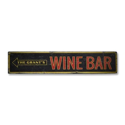 Arrow Wine Bar, Custom Family Name Home - Rustic Distressed Wood Sign - Image 1 of 2