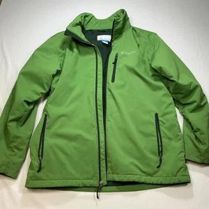 Columbia Hombres L Verde Softshell Cremallera Completa Ligera Chaqueta Activa - Imagen 1 de 13