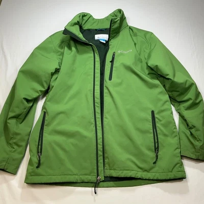 Columbia Mens L Green Softshell Full Zip Lightweight Active Jacket - Image 1 of 4