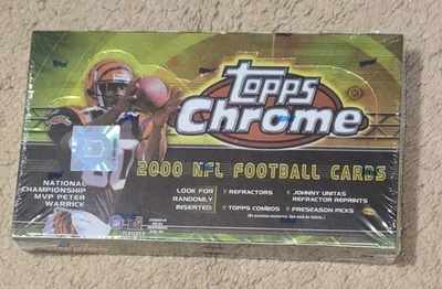 2000 Topps Chrome Football HOBBY BOX 24 Packs Factory SEALED Urlacher RC +MORE!! - Image 1 of 3