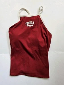 YoungLa Beef’d up Halter Top Red Sz Med Gym Tank Buttery Soft - Picture 1 of 9