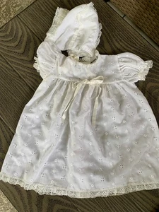 ABITO BATTESIMO NEONATO VINTAGE MADONNA by HADDAD E COFANO ABBINATO - Foto 1 di 3