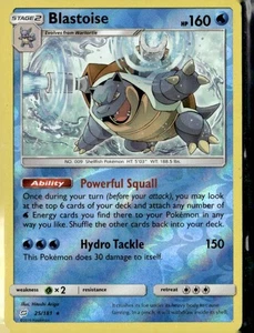 Team Up Blastoise #25 Reverse Holo - Foto 1 di 2