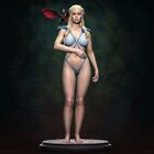 1/24 figurines en résine kit modèle sexy belle fille et bébé dragon non peint