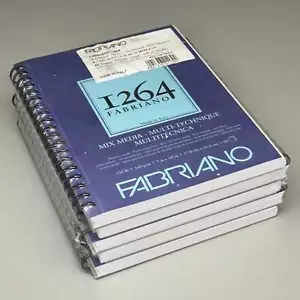 FABRIANO I264 (5 PACK) 7" x 10" Mix Media - Multi - Technique 60 Sheets each - Picture 1 of 15