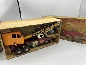 New In Box RARE ALPS Japan Battery Operated Tin PCT Power Construction Truck 50s - Picture 1 of 15