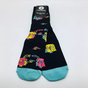 Volcom True Men’s Alien Crew Socks 9-12 Lightning Bolts & Aliens - Picture 1 of 5