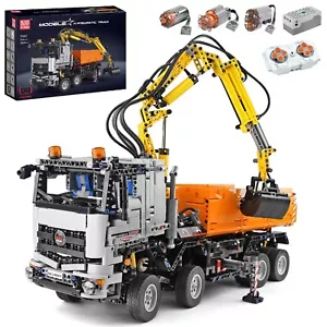 19007 Pneumatic Truck Building Blocks Kit, Remote Control Drive Truck Model w... - Picture 1 of 6
