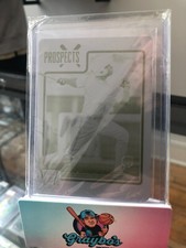 Victor Robles 2017 Donruss Yellow Printing Plate 1/1 - Washington Nationals -