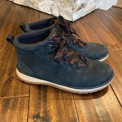 UGG Mujer Lakesider Botín Gris Gamuza Cómodo Impermeable Combate Talla 10 Foto 1 de 4