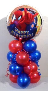 SPIDERMAN BALLOON - HAPPY BIRTHDAY - FOIL BALLOON DISPLAY -TABLE CENTREPIECE - Picture 1 of 4