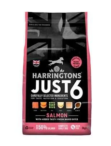 Harringtons Just 6 Salmon & Veg Grain Free Dog Food - Complete Food - 2kg - Picture 1 of 1