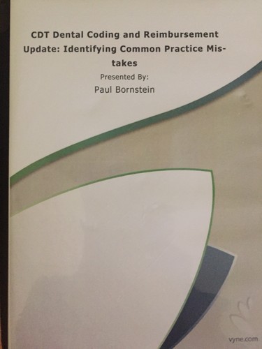 CDT Coding And Reimbursement And Identifying Common Practice Mistakes ...