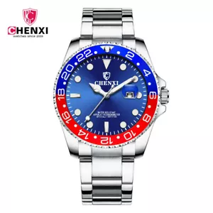 Chenxi Herren Quarzuhr Luxusmarke Edelstahl Herren Kalender Armbanduhr - Bild 1 von 10