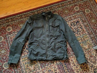 NICE COLLECTIVE Blue Slate Cotton Zip Up Jacket Small - Image 1 of 4