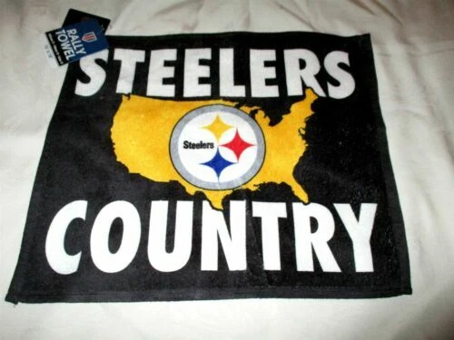 PITTSBURGH STEELERS NFL WINCRAFT 15" " FULL COLOR TEAM RALLY TOWEL