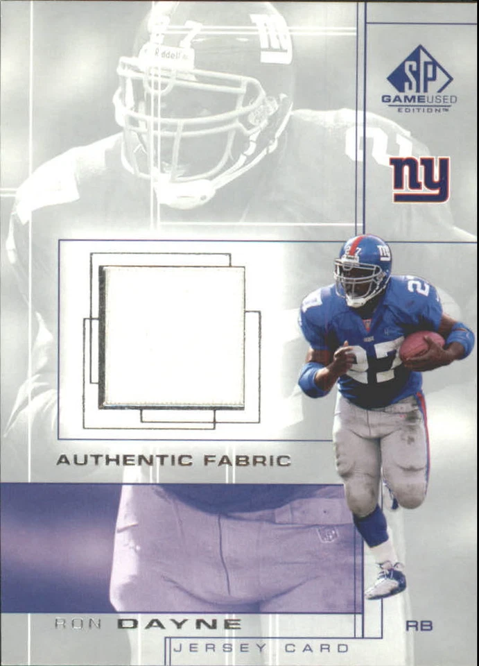 B4413- 2001 SP Game Used Edition Authentic Fabric #RD Ron Dayne Jersey - NM-MT - Image 1 of 2