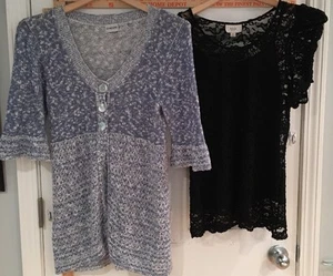 Women's Med ECI Black Lace Shirt - Picture 1 of 12