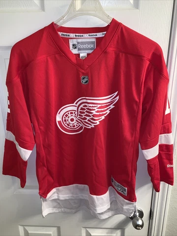 DETROIT REDWINGS NHL REEBOK HOCKEY JERSEY Pavel Datsyuk #13 YOUTH L/XL WOMENS S Cover