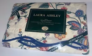 Laura Ashley ~NEW!~ Twin Flat Sheet "Chinese Silk" (Floral) Fits 39x75" Mattress - Picture 1 of 2
