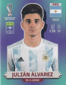 Panini Qatar World Cup Sticker 2022 Nr. ARG 15 Julian Alvarez Rookie - Picture 1 of 1