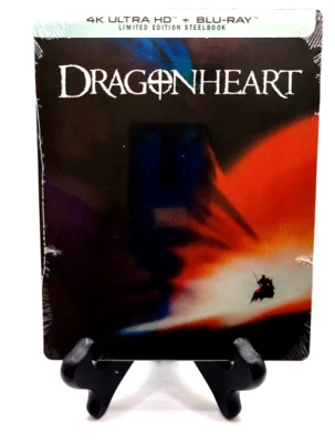 DRAGONHEART (U.S. LIMITED EDITION STEELBOOK 4K Ultra HD +Blu-ray, 1996) NEW Foto 1 de 2