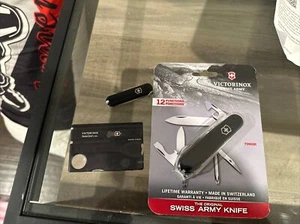 Lot Victorinox Swiss Army Knife Original, Mini & SwissCard Lite Multi Tool Black - Picture 1 of 12