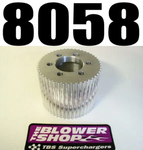 POLEA DE SOBRECARGADOR DE 8 MM BLOWER SHOP 8058 CNC 58 DIENTES NUEVA - Imagen 1 de 1