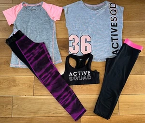 Girls Adidas & H&M 5 Item SPORTS BUNDLE - Leggings, Tops, Crop Top 10-11-12 Yrs - Picture 1 of 20