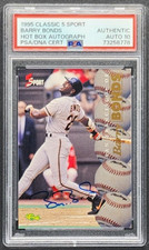 1995 Classic 5 Sports Barry Bonds Hot Box on card Auto  #284/630 PSA Auto 10