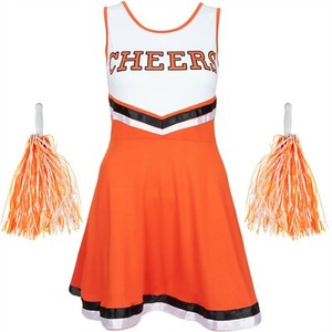 cheerleader uniform orange