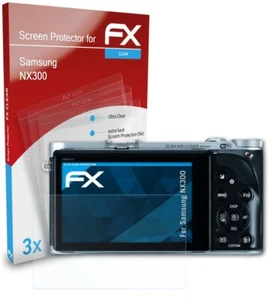 atFoliX 3x Screen Protection Film for Samsung NX300 Screen Protector clear - Picture 1 of 8